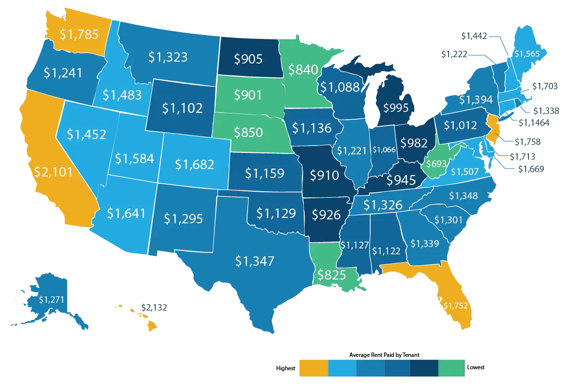 heatmap of US